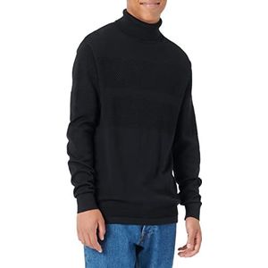 SELECTED HOMME Heren Slhmaine Ls Knit Roll Neck W Noos Pullover, zwart, S