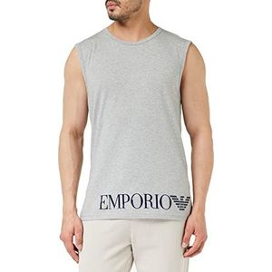 Emporio Armani Underwear Men's Shiny Big Logo T-shirt, lichtgrijs melange, L, lichtgrijs gem., L