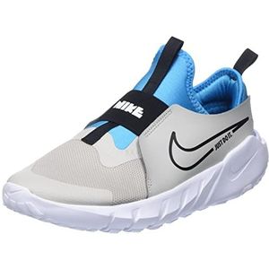 Nike Flex Runner 2 Sneakers voor jongens, Lt ijzererts zwart blauw bliksemwit, 18.5 EU
