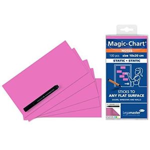 Legamaster Magic-Chart Notes - statisch zelfklevend - wit - 10x20cm - afwisbaar en herschrijfbaar - incl. 1 bordmarker - 100 vellen