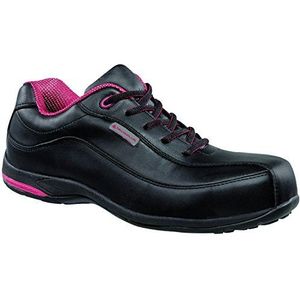 Deltaplus CANNES3NO35 lage schoenen van rundleer voor dames - S3 Src, zwart, maat 35