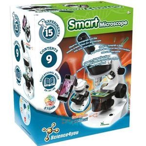 Science4you - Microscoop voor Kinderen 8 Jaar - Scheikundelaboratorium: Microscoop met Smartphonehouder en Voorbereide Monsters - Wetenschapskit voor Kinderen en Educatieve Spellen Kinderen van 8 Jaar