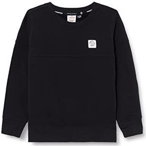 Vingino Jongens Crewneck Basic Logo Sweater, zwart (deep black), 4 Jaar