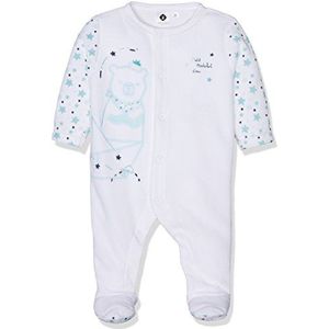 Korn de tarwe Dors bi-pyjama, voor baby's en jongens - wit - 1 an