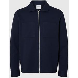 Selected - Jackie - Gebreid Heren Sweatvest - Normaal - Flatback Piqué