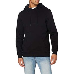 Build Your Brand Heren Organic Hoody Hooded Sweatshirt, zwart, XS