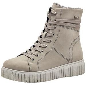 Jana Sportieve veterschoenen voor dames, platte warme voering, veganistische modelaarzen, LT Grey, 37 EU, grijs (light grey), 37 EU