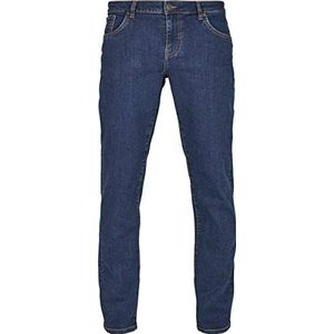 Urban Classics relaxed fit jeans heren, blauw (Mid Indigo 02299), 29W x 32L