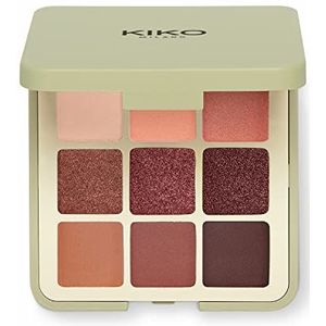 KIKO Milano Green Me Eyeshadow Palette 102, Palet Met 9 Multifinish Kleuren Oogschaduw: Mat, Gepareld En Metallic