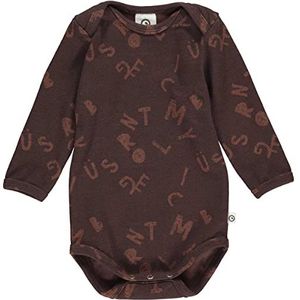 Müsli by Green Cotton Baby Boys Letter Body en Toddler Sleepers, Coffee, 80