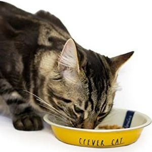 Rosewood Joules Mustard Clever Cat kattenbak, 380 ml, mosterdgeel
