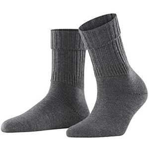 FALKE Dames Sokken Striggings Rib W SO Wol eenkleurig 1 Paar, Grijs (Dark Grey 3070), 35-38