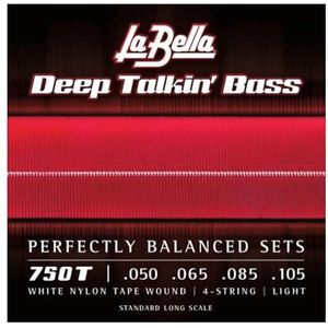 La Bella Bass 750T Wit Nylon 050/105