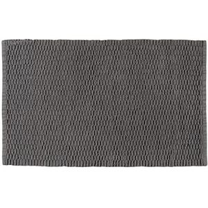 WENKO Badmat Mona, badmat van 100% katoen, grijs, 50 x 0 x 80 cm