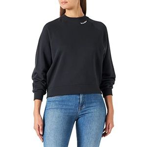 Wrangler Dames Retro Raglan Sweatshirt, Faded Black, Small