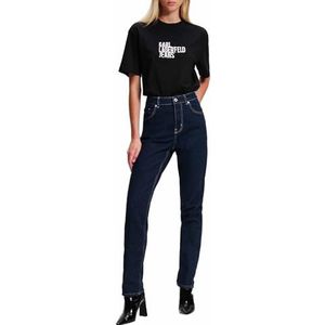Karl Lagerfeld - KLJ High Rise Tapered Denim - Jeans - Rinse Blue