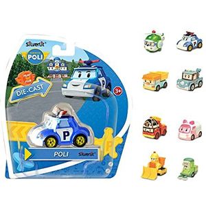 Robocar Poli 1 miniatuurvoertuig om te verzamelen, willekeurig model, kleuterschool, 83151