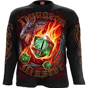 Spiral Dungeon Master Shirt met lange mouwen zwart XL 100% katoen Rock wear, Schedels