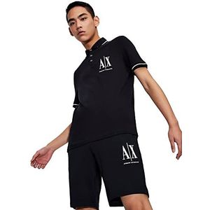Armani Exchange 8nzfpa z8m5z Korte Mouw Poloshirt Blauw Man
