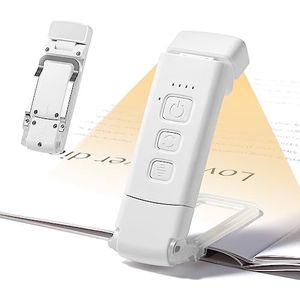 Diboniur Leeslamp met klem, 3 modi, 5 instelbare helderheden, oplaadbaar, USB-lamp voor het lezen van boeken in bed voor kinderen en volwassenen, lezer 's nachts