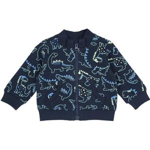 Chicco Sweatshirt Met Ritssluiting jongens, Blauw (2), 12M, Design in Italië