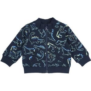 Chicco Sweatshirt Met Ritssluiting jongens, Blauw (2), 18M, Design in Italië