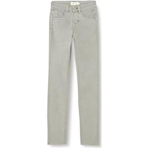 Cream Damesjeans Twill Slim Fit Midrise Waist Regular Tailleband Volledige lengte, Chiseled Stone, 28W