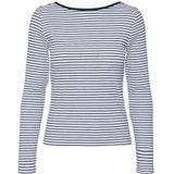 VERO MODA Shirt 'VMCHLOE'  navy / lichtgrijs