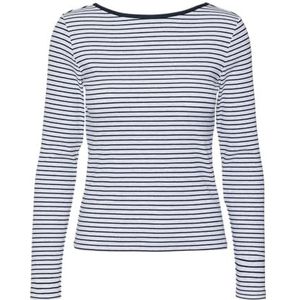 VERO MODA Shirt 'VMCHLOE'  navy / lichtgrijs