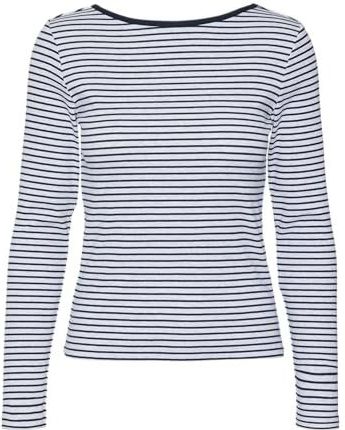 VERO MODA Shirt 'VMCHLOE'  navy / lichtgrijs