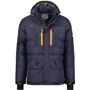Geographical Norway Basilboli Windjack voor heren, outdoor, waterafstotende jas, lange mouwen, heren, regenjas, wandelen, seizoen, lente, zomer, herfst, winter (marineblauw S), Marineblauw, S