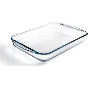 Pyrex Rechthoekige glazen brander, 40x27cm