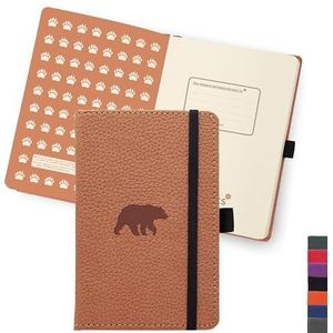 Dingbats - Wildlife Squared Pocket Notebook, Bruine Beer, A6 - Hardcover - Crème 100gsm Inktbestendig Papier
