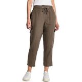 Street One - Cargobroek - Lichtgrijs - Linnen - Loose Fit