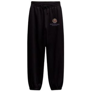 Redskins Joggingbroek en chino's, sport, nauwsluitend, casual, kinderkleding, jongens, meisjes, winter, warm, model TR RS4076, zwart, 16 jaar, Zwart, 16 ans