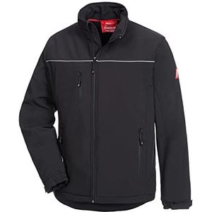 Nitras Motion Tex Light 7150 Softshell jas - winddicht jack voor op het werk - zwart - 3XL