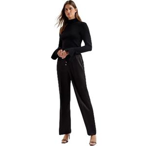 Ted Baker Dames Wmt-umaibo-satijn wijde pijpen jogger jurk broek, Zwart, 42