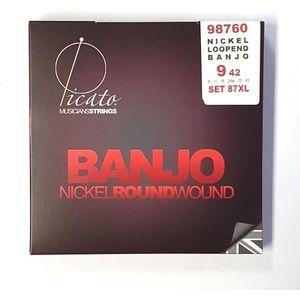 Picato 98760 Banjo Loop End, 6 stuks, nikkel, 6 stuks