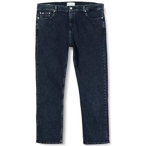 Calvin Klein Jeans Heren Regular Taper Plus Denim Broek, Denim Zwart, 44W / 30L