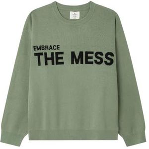 Springfield Embrace The Mess Sweater, groen, 11-12, voor kinderen