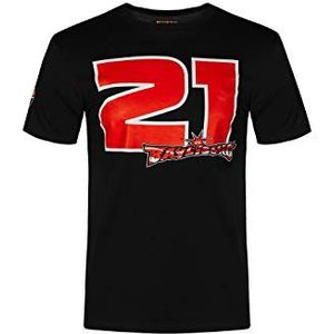 Valentino Rossi Troy Bayliss T-shirt 21 Baylisstic heren, zwart/rood, M