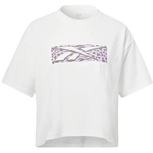 Reebok Dames Grafisch T-shirt, Paars, S, Paars, XXL