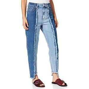 LOOKS BY WOLFGANG JOOP Dames patchwork jeans, blauw, normaal, blauw, L
