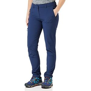 Schöffel Ascona damesbroek, lichte en comfortabele wandelbroek voor vrouwen, veelzijdige outdoorbroek met optimale pasvorm en praktische zakken, jurk, blauwtinten, XL