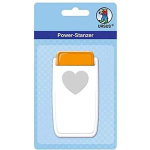 Power Stanzer hart, afmeting ca. 2,5 cm, geschikt voor vele materialen zoals kurk, karton, schuimrubber, folie en kunststof, met sluitsysteem voor ruimtebesparende opslag