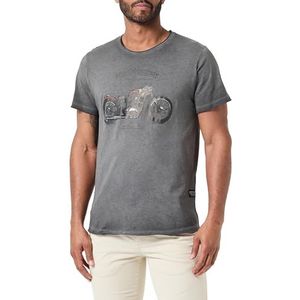 KEYLARGO Heren T-shirts MT Destroy Round, donkergrijs (1102), M