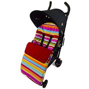 Fleece voetenzak/Cosy Tenes Compatibel met Buggy kinderwagen Candy Red