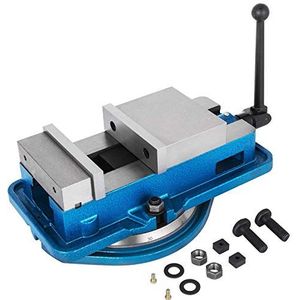 Happybuy 80 MM Heavy Duty Frees Bankklem Bankklem Vise Hoge Precisie Klemmen Bankschroef 3 Inch Kaak Breedte met 360 Graden Draaibare Base CNC Bankschroef