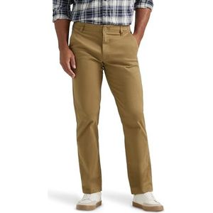 Lee Men's Performance Series Extreme Comfort Straight Fit Pant, Bronze, 32W x 32L