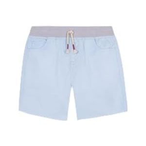 Gocco Pantallon korte contrasterende broek kinderen, Lichtblauw, 12 Jaren
